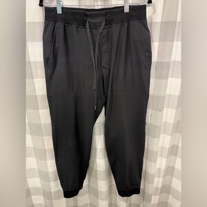 lululemon athletica Men's Black Joggers with Drawstring